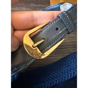 COUNTESS MARA Blue Braided Dress Belt SZ. 44/L